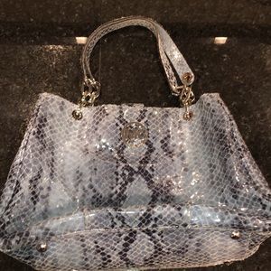 Michael Kors Blue Python Purse
